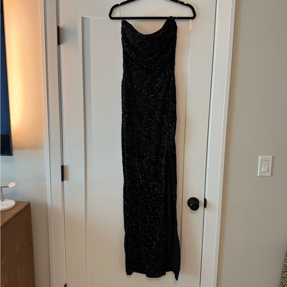 Oh Polly Jasella Embellished Corset Gown – Black | Worn Once - Picture 4 of 8